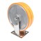 Vestil Sirius Polyurethane Dual Rigid Caster 8 In. Diameter x 2 In. Width 2000 lb Orange/Gray CST-FXE-8X2DSI-R - alternate 6
